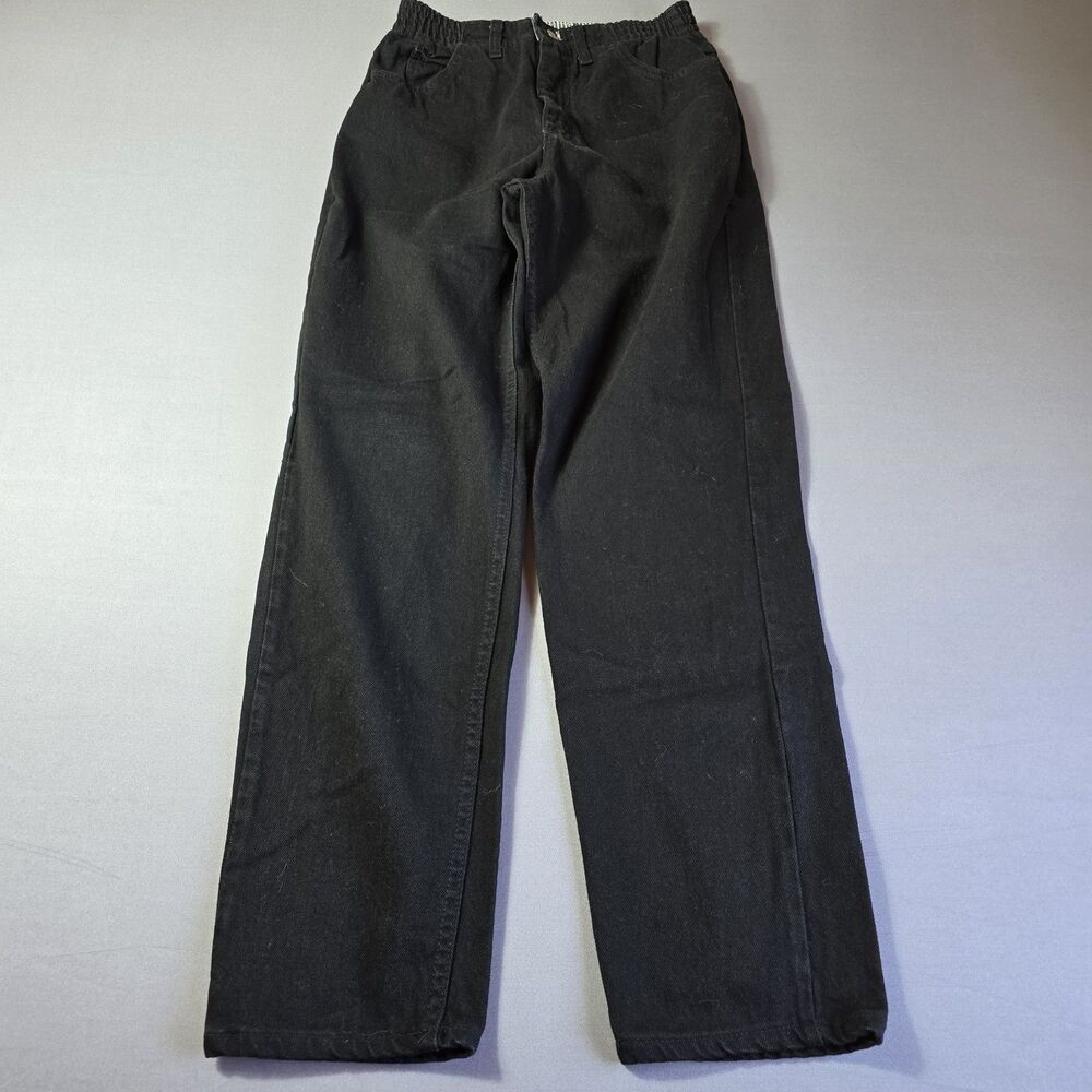 Vintage Riders Mom High Waist High Rise Jeans Elastic Waist W/button Zipper